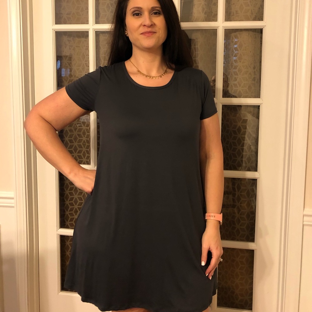 Ultra soft gray T-shirt dress!!